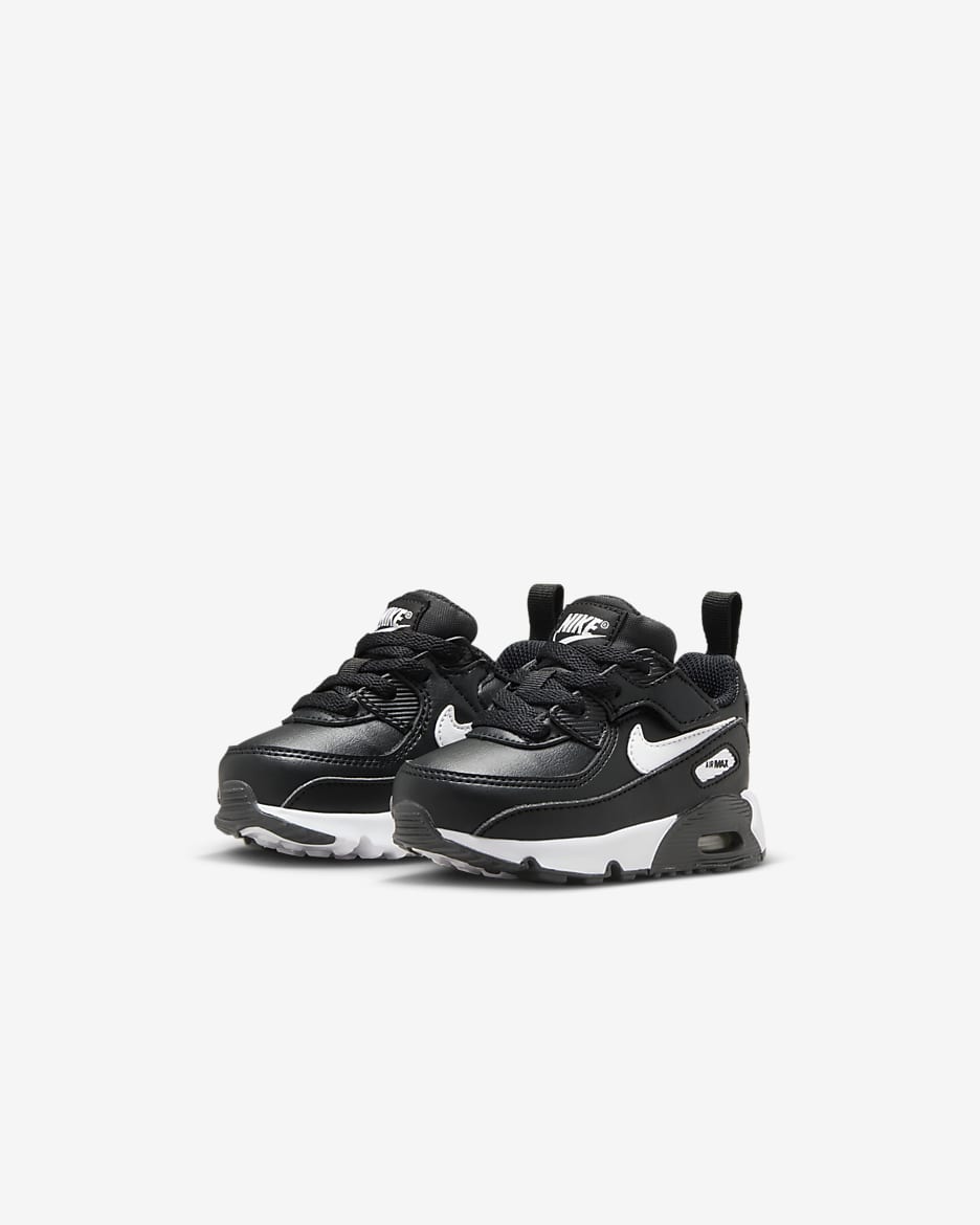 Nike Air Max 90 LTR toddler size good 3C baby black #1515 shoes sneakers